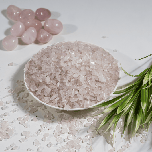 Rose Quartz Crystal Chips