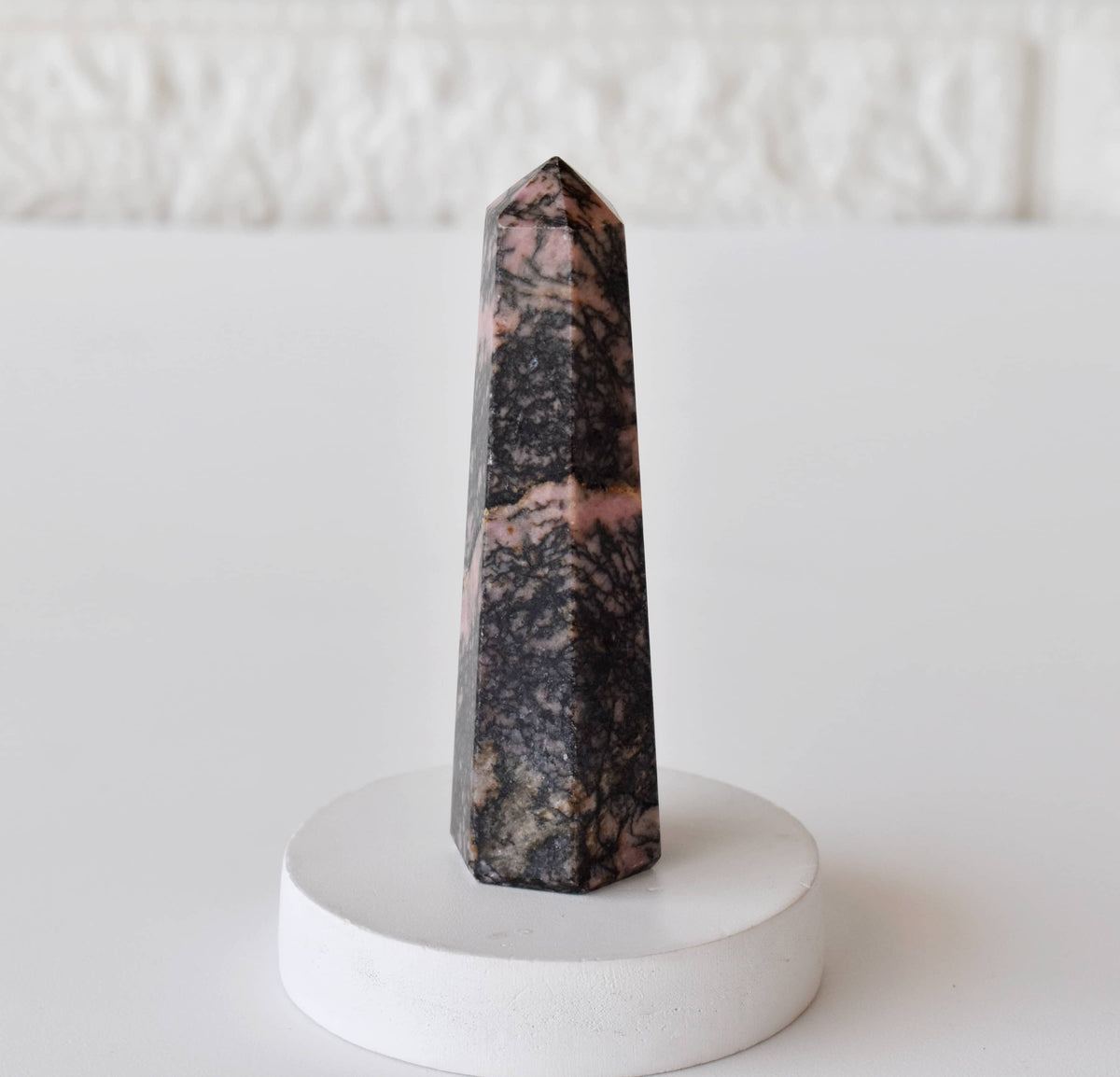 Rhodonite Crystal Tower