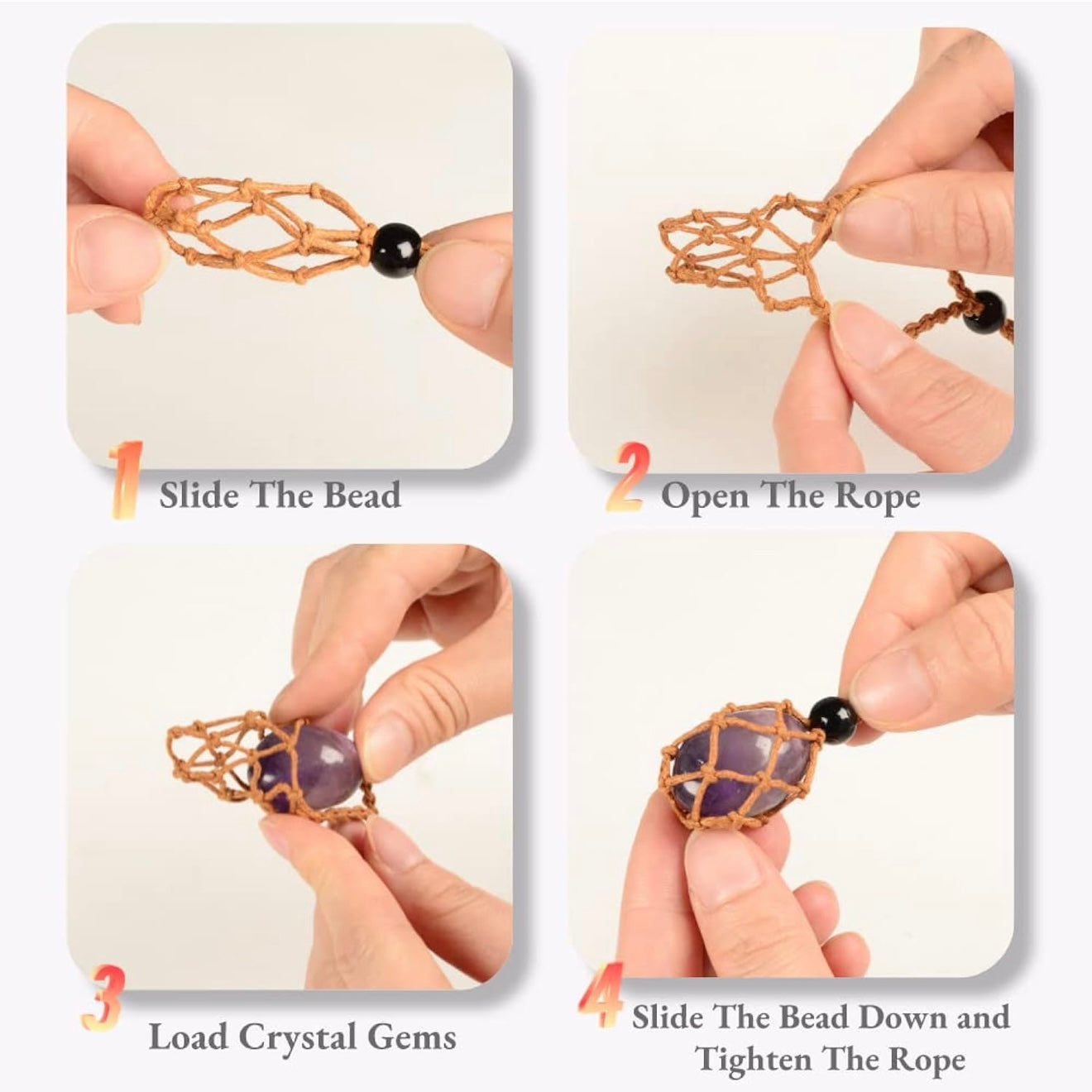 Crystal Cage Woven Necklace