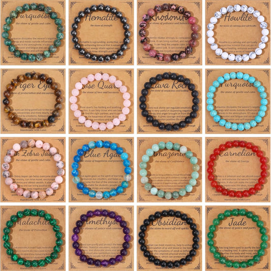 Crystal Bracelet - 8mm Bead