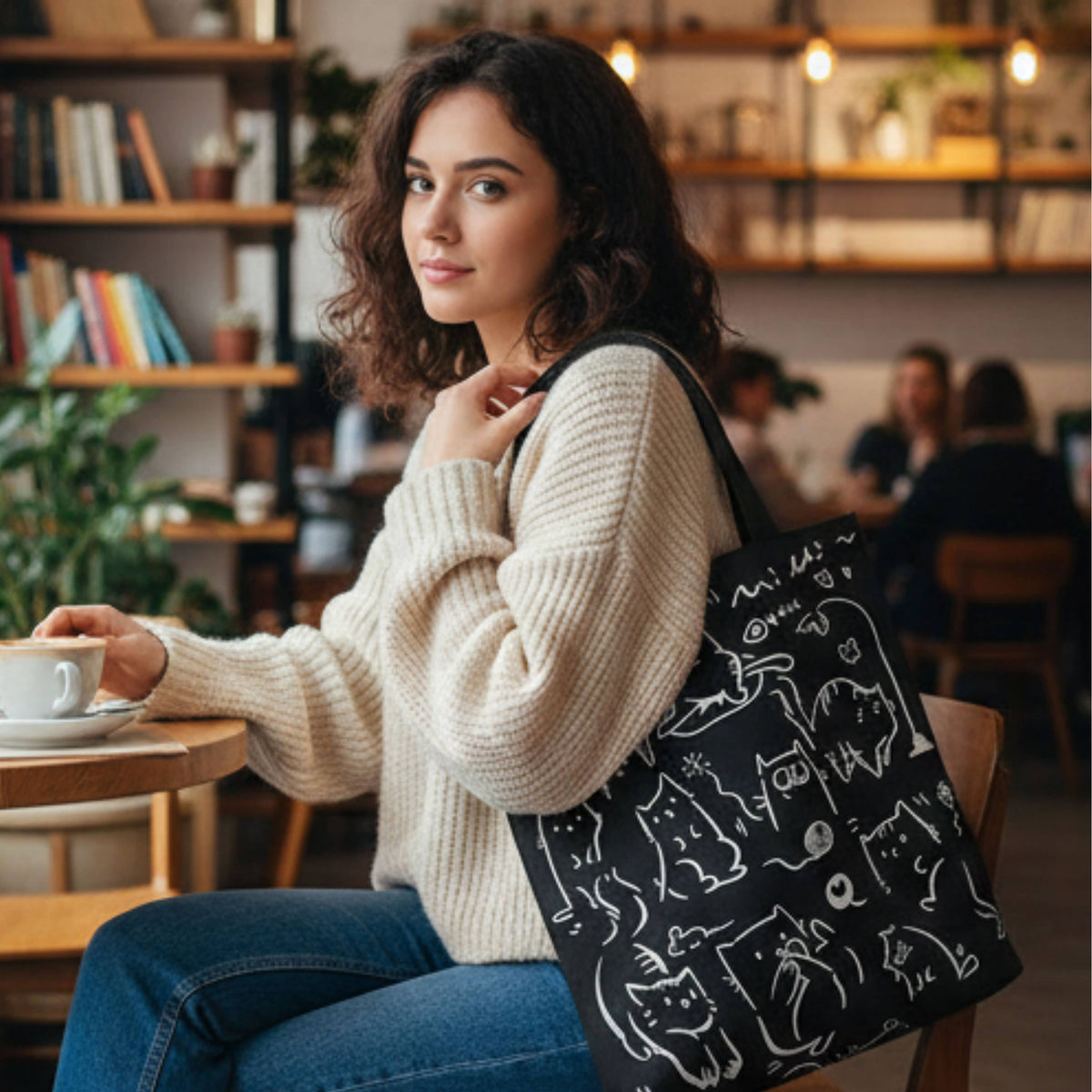 Curious Cats Tote Bag