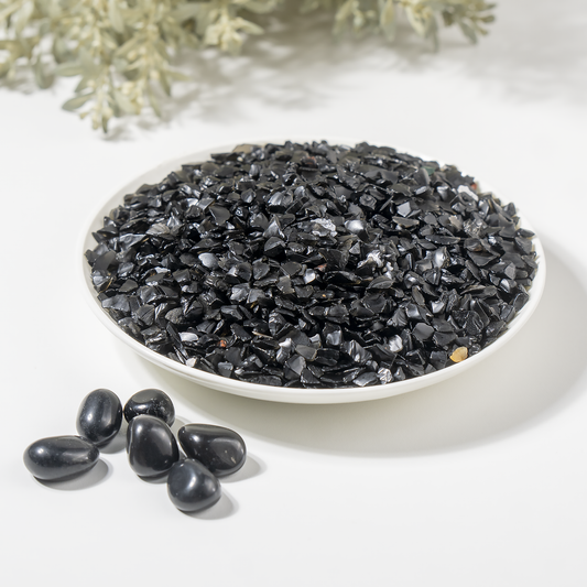 Black Obsidian Crystal Chips