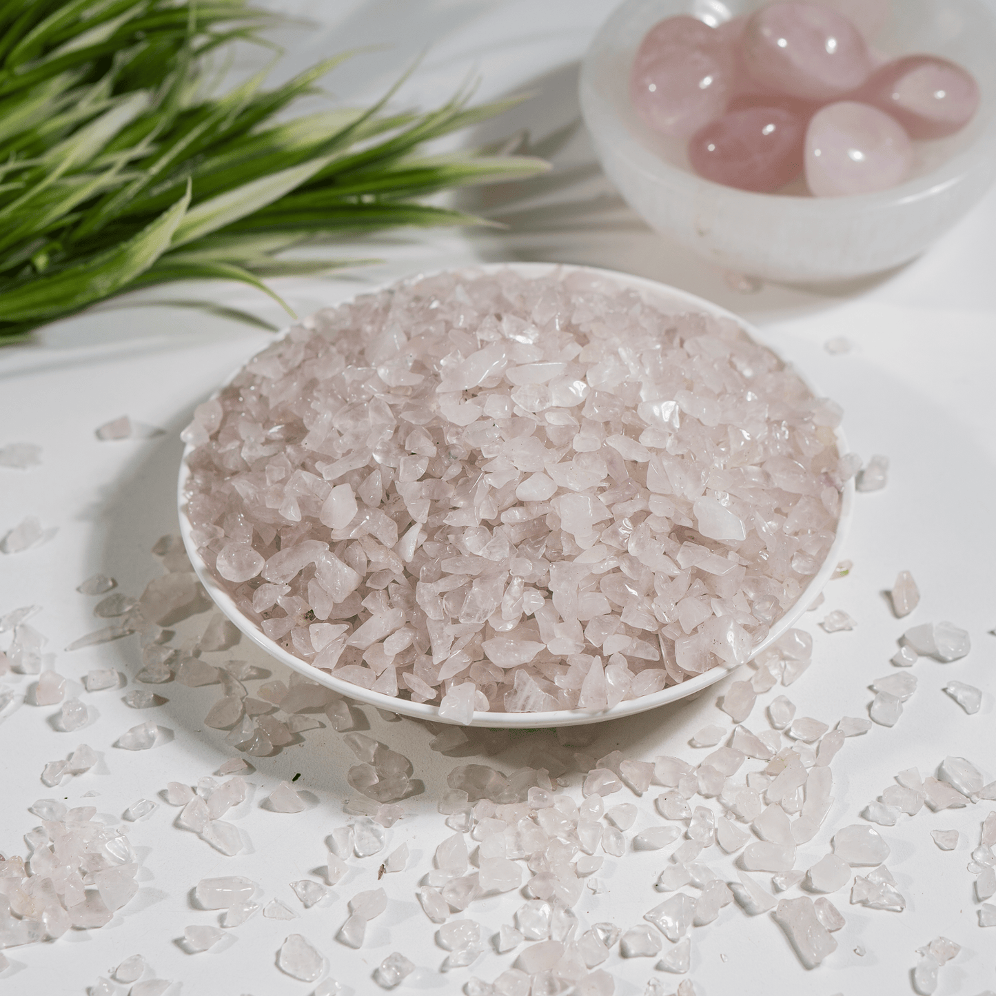 Rose Quartz Crystal Chips