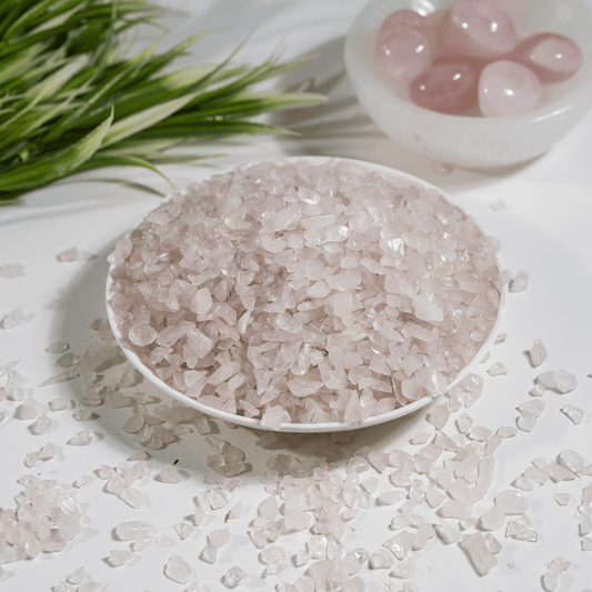 Rose Quartz Crystal Chips