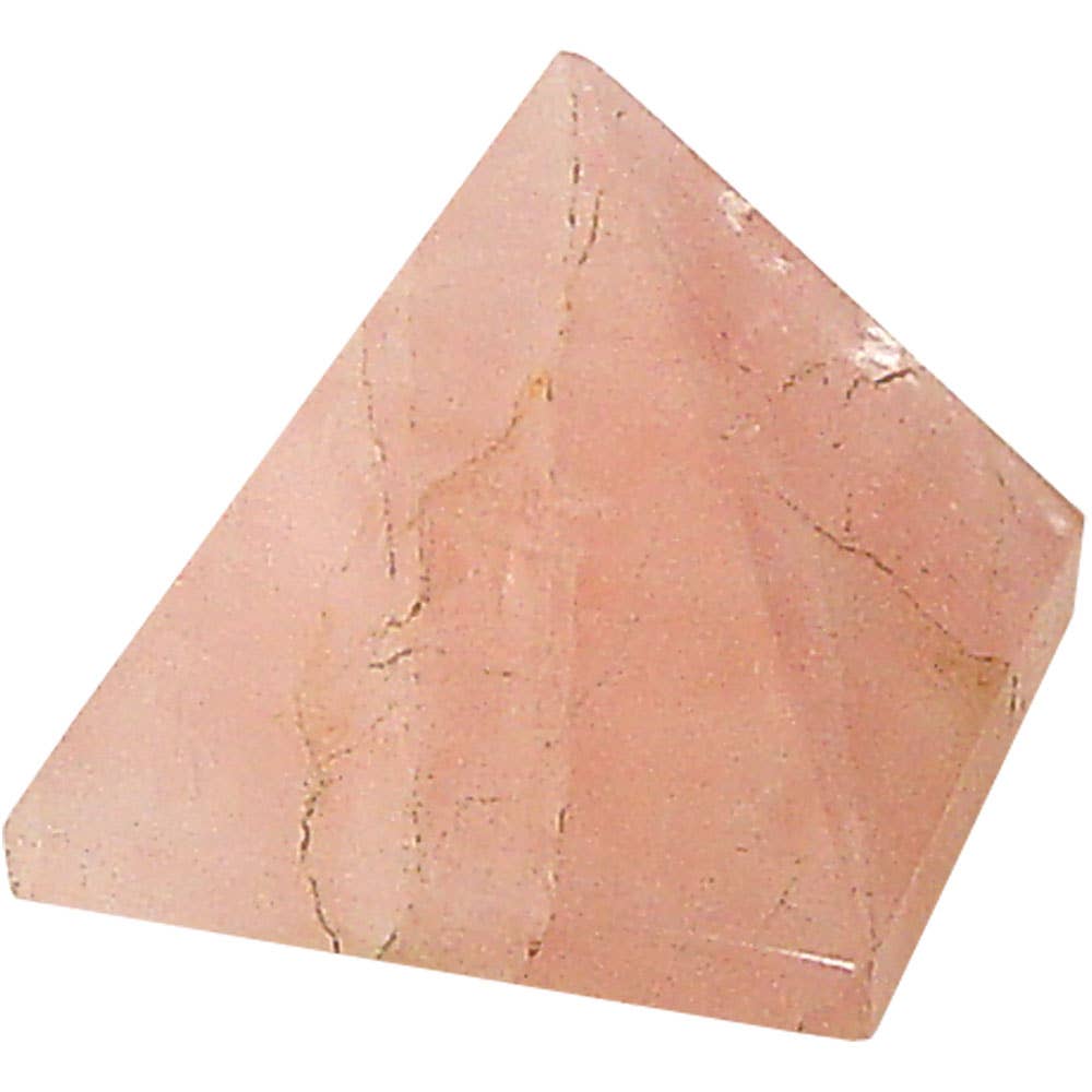 Rose Quartz Crystal Pyramid