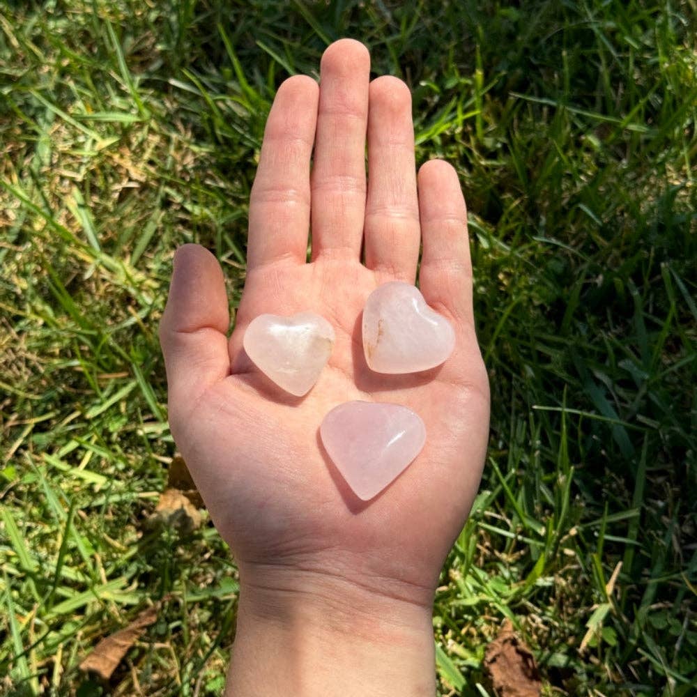 Rose Quartz Crystal Heart
