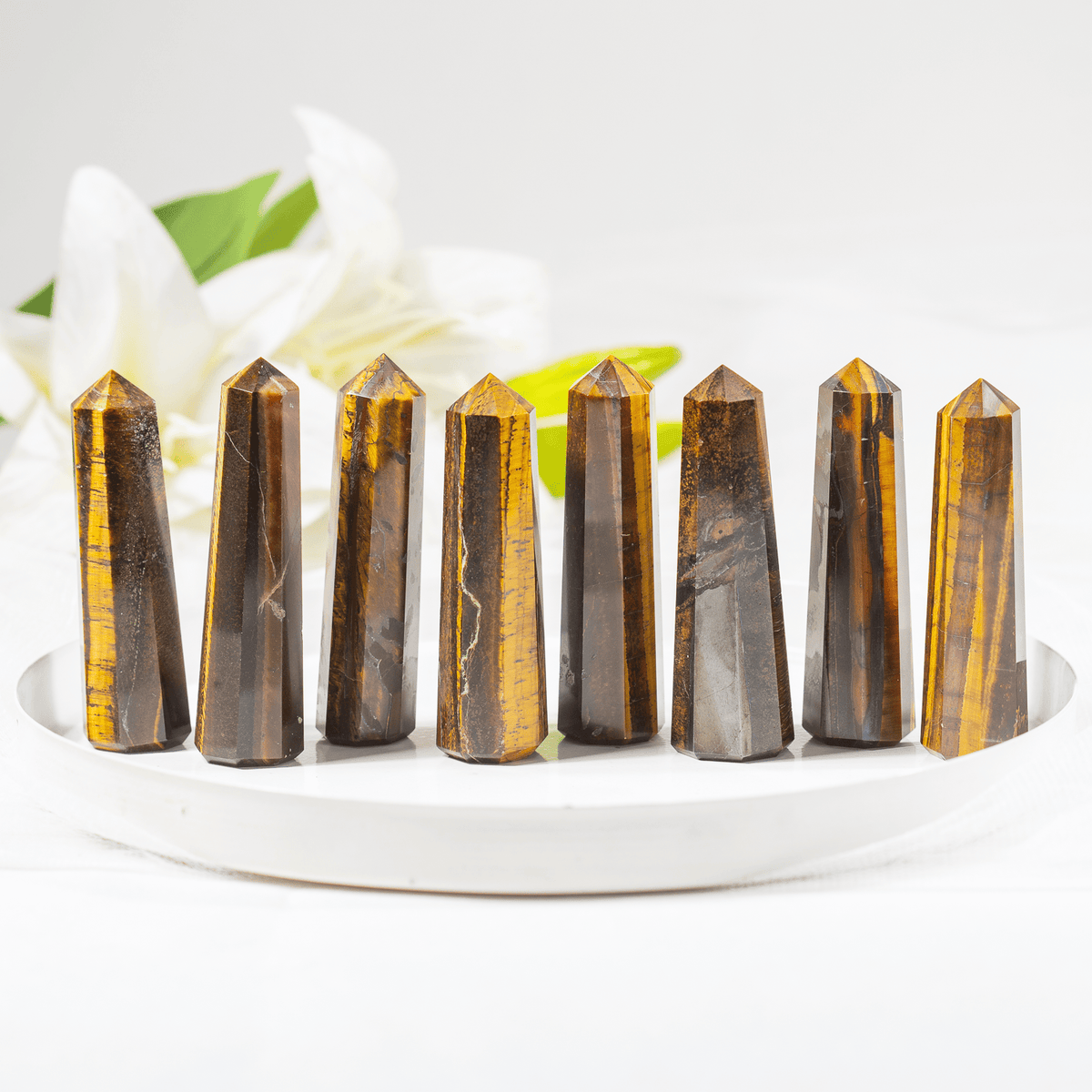 Tiger’ Eye Crystal Tower