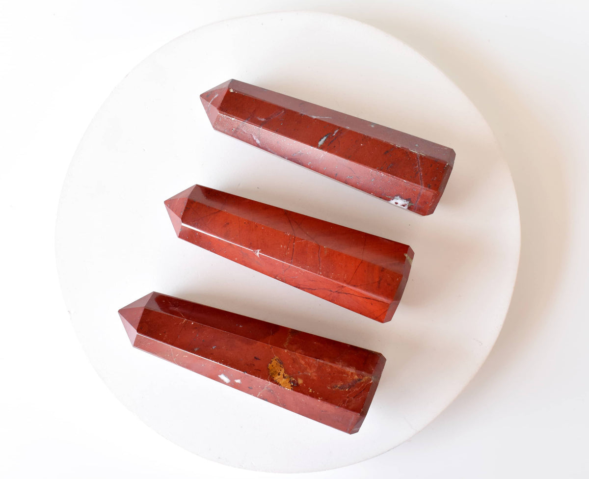 Red Jasper Crystal Tower