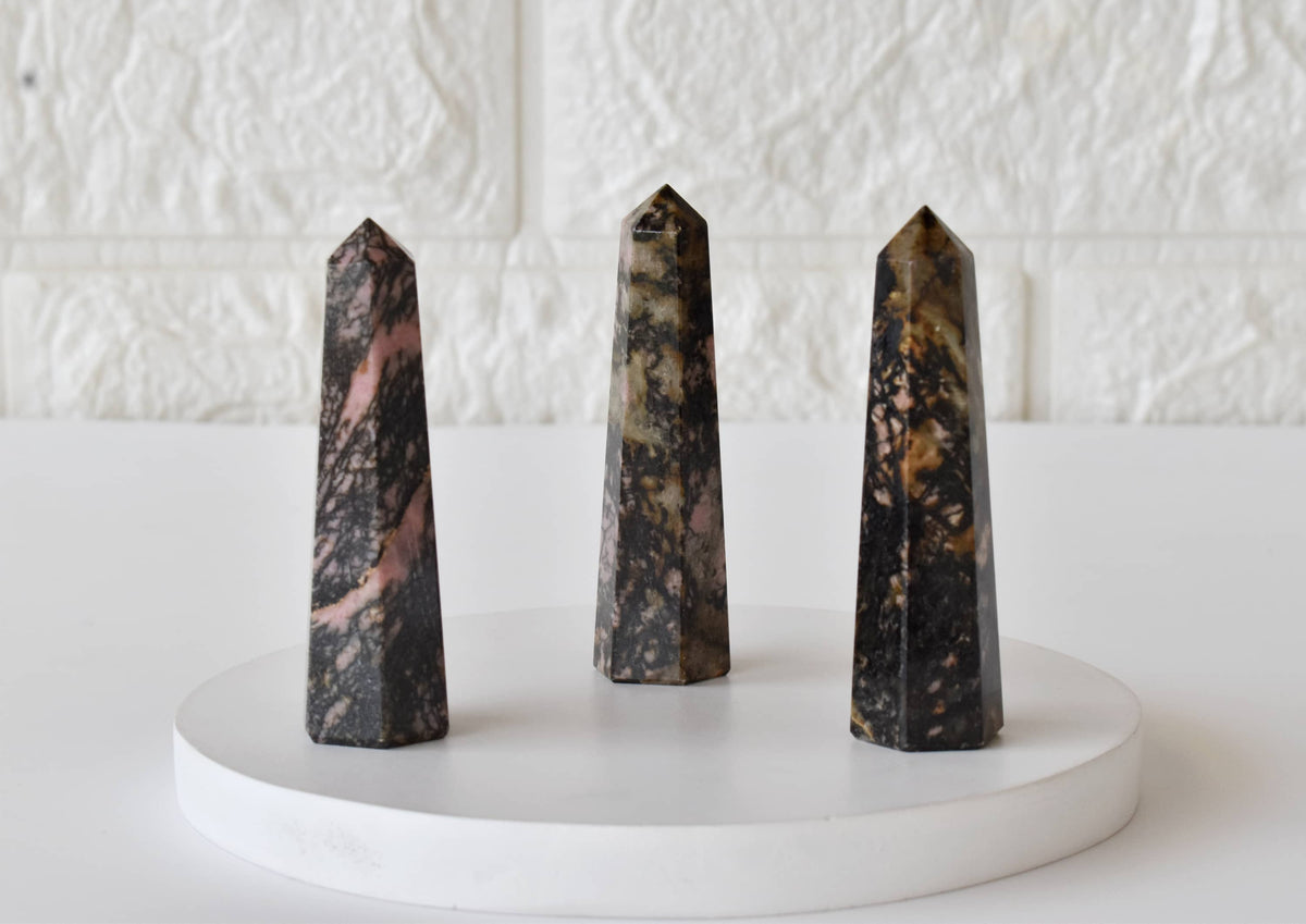 Rhodonite Crystal Tower