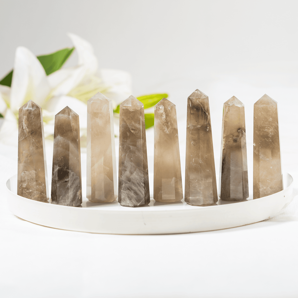 Smoky Quartz Gemstone Tower
