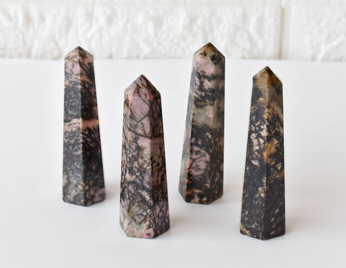 Rhodonite Crystal Tower