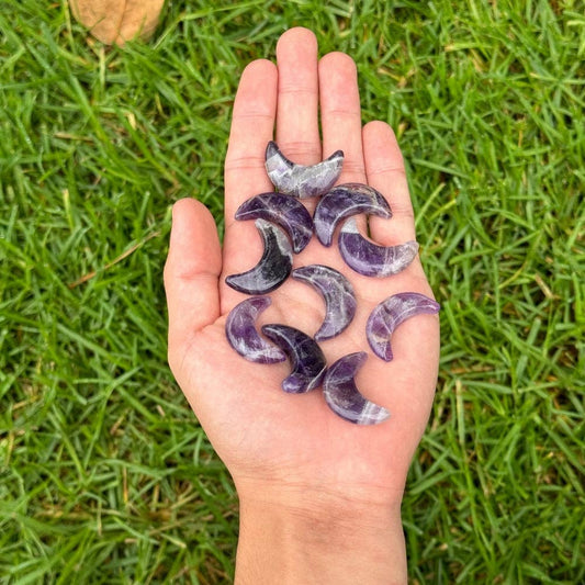 Amethyst Crescent Moon