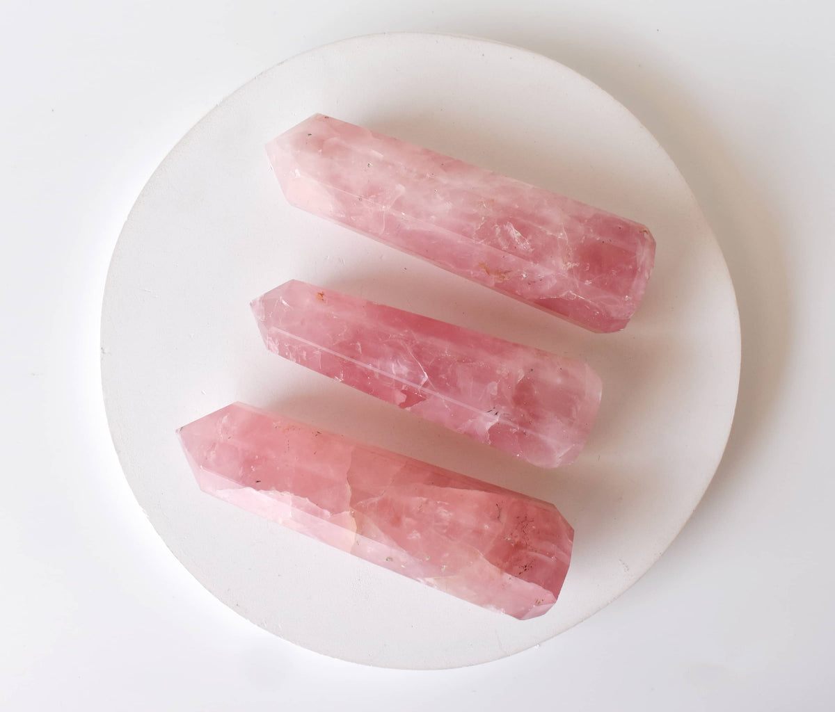 Rose Quartz Crystal Tower