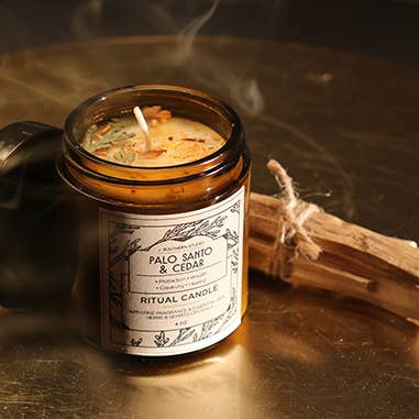 Palo Santo + Cedar Ritual Candle - 4 oz.