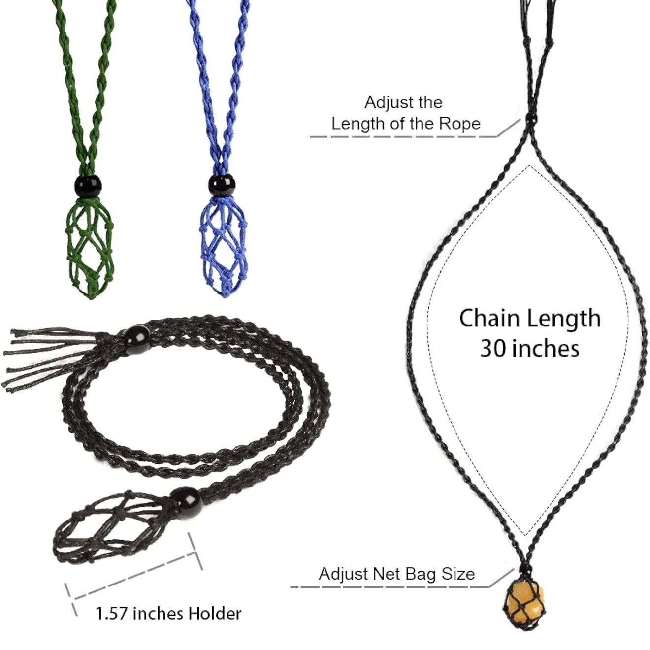Crystal Cage Woven Necklace