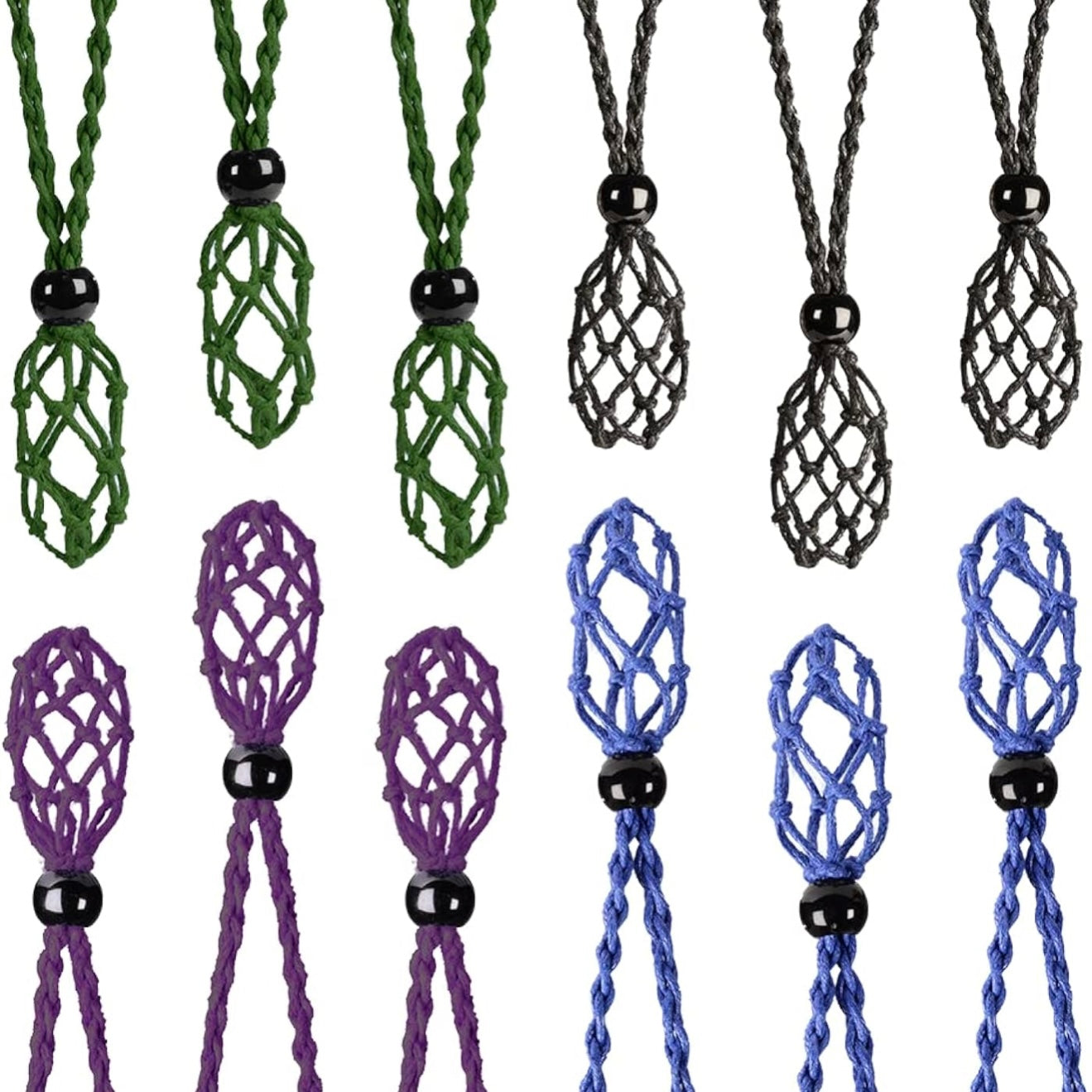 Crystal Cage Woven Necklace