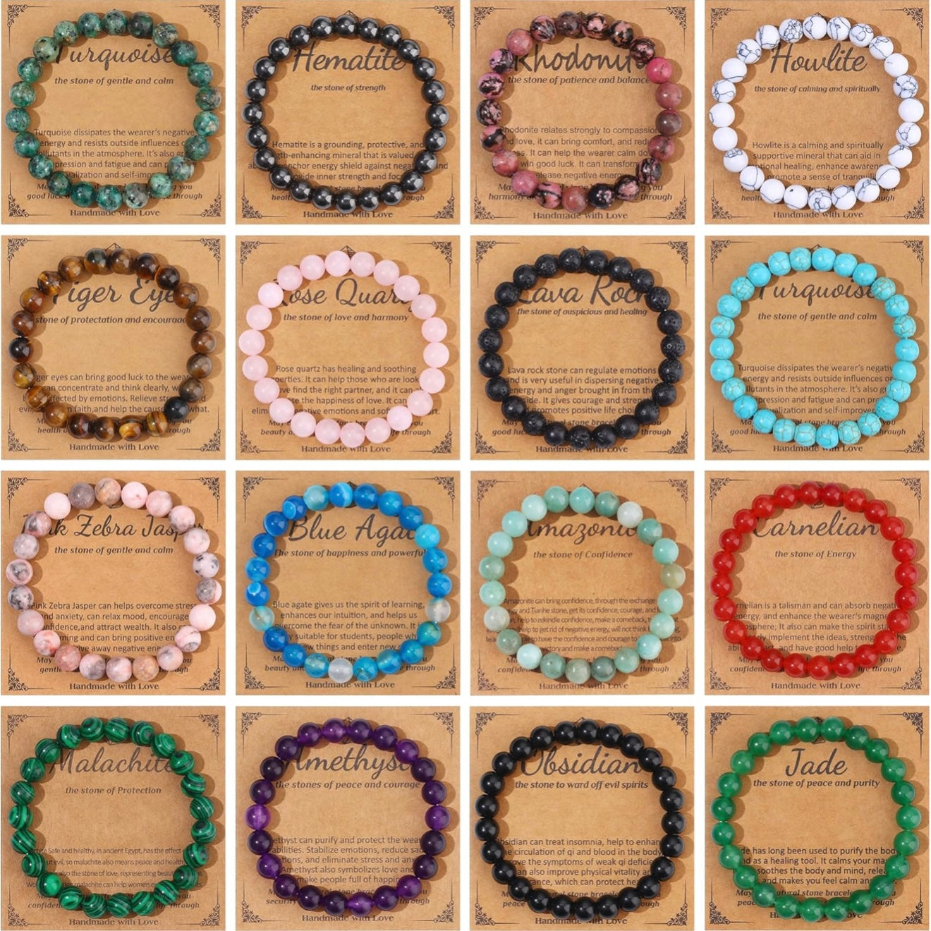 Crystal Bracelet - 8mm Bead