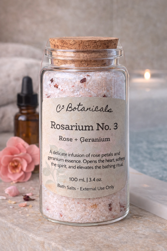 Ritual Bath Salts - Rosarium No. 3 - Rose + Geranium