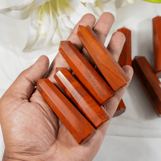 Red Jasper Crystal Tower