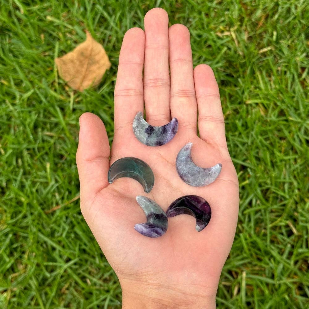 Fluorite Crystal Moon