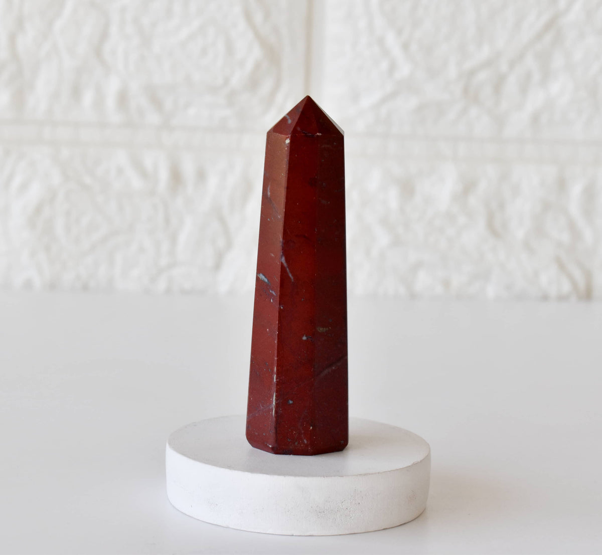 Red Jasper Crystal Tower
