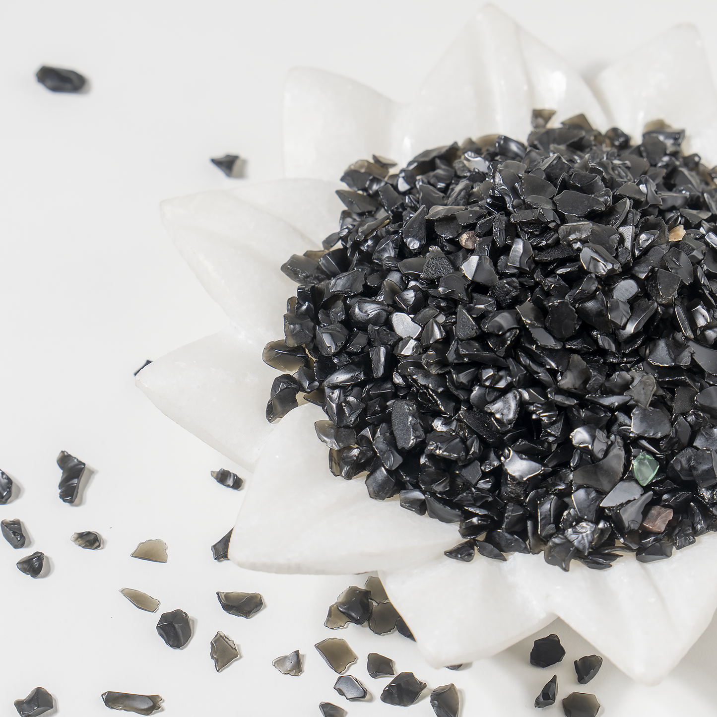 Black Obsidian Crystal Chips