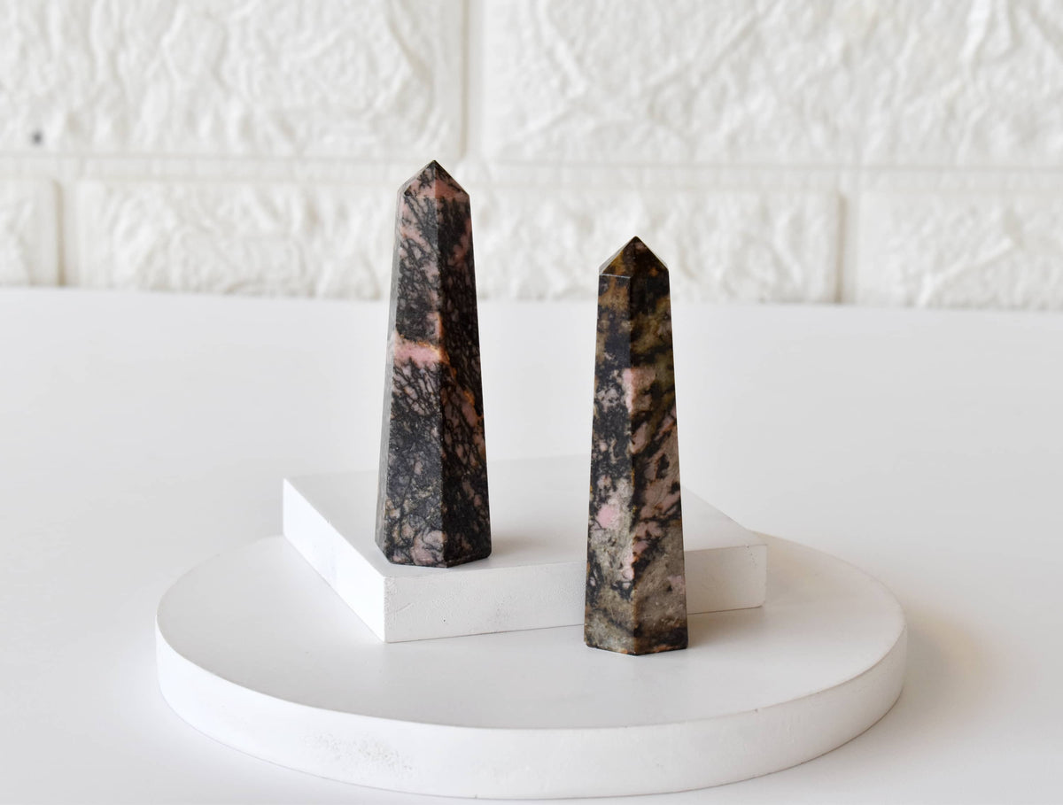 Rhodonite Crystal Tower