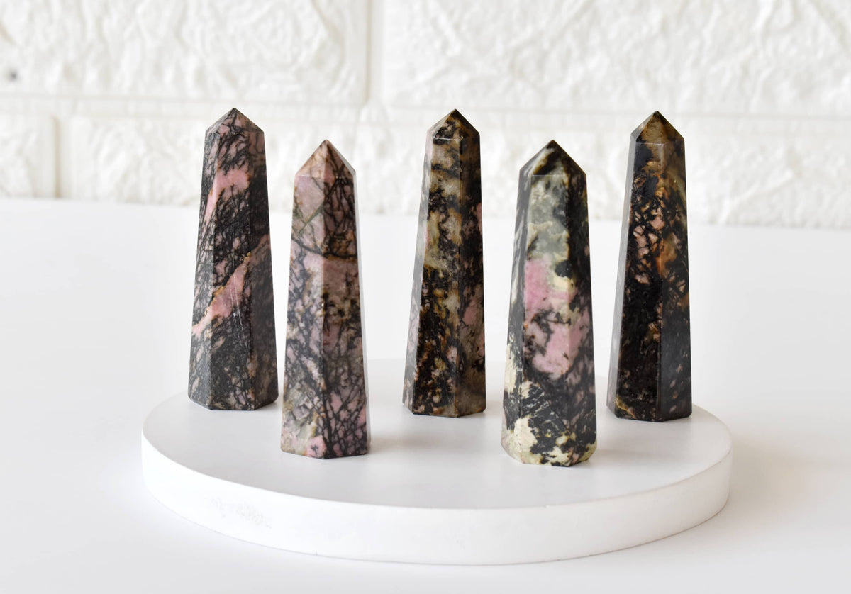 Rhodonite Crystal Tower