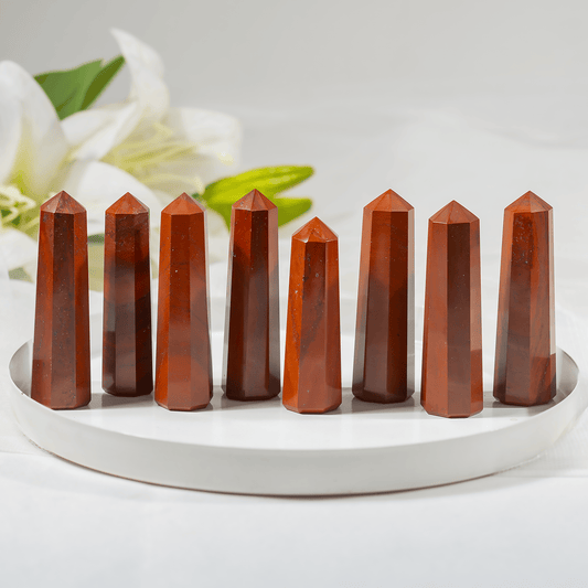 Red Jasper Crystal Tower