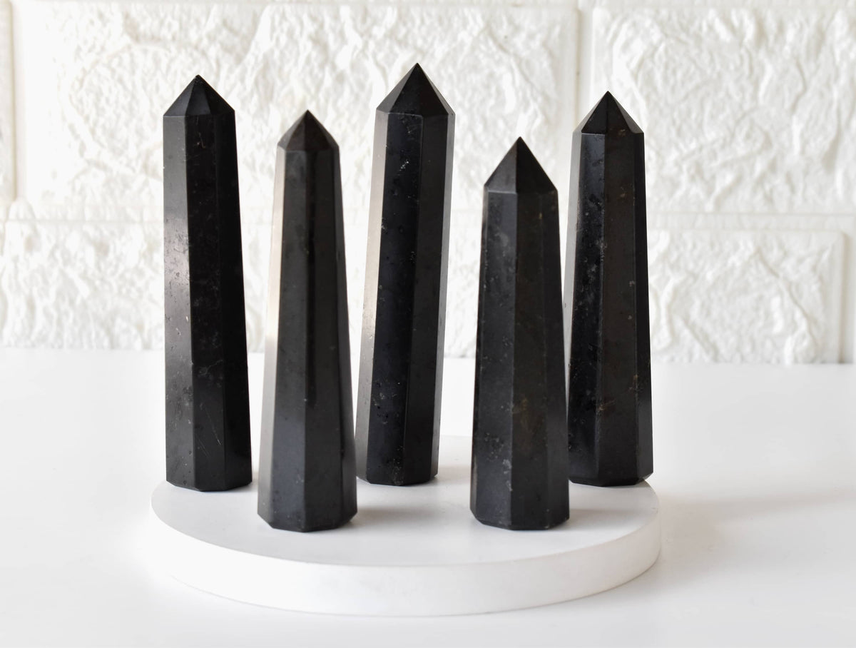 Black Tourmaline Crystal Tower