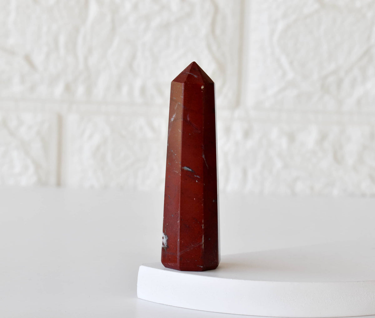 Red Jasper Crystal Tower