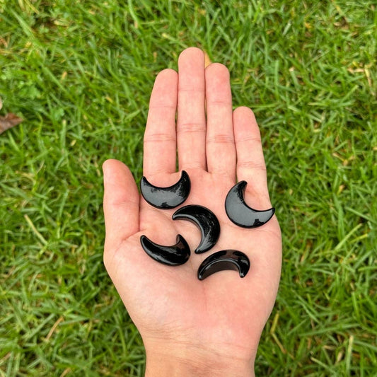 Black Onyx Crystal Moon